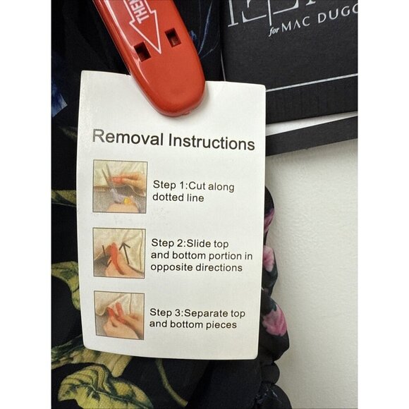 Mac Duggal Size 2 Black 55668 Floral One Shoulder Cut Out Cocktail Gown Dress - Picture 7 of 12